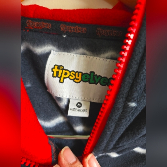 NWT!! Tipsy Elves, Women's Blue Reindeer Jumpsuit, NEW! - $89.95 - Picture 12 of 16